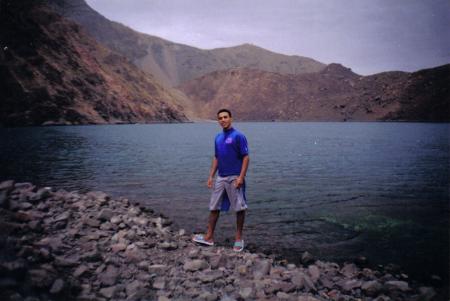 devant le lac d'ifni  avant la coch de soliel